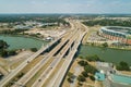 Aerial image bridges JH Kultgen expressway