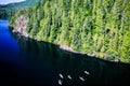 Aerial image of British Columbia, Canada Royalty Free Stock Photo