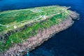 Aerial image of Newfoundland on Canada\'s east coast Royalty Free Stock Photo