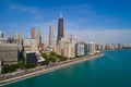 Aerial image of Chicago Lake Shore Drive Royalty Free Stock Photo