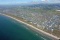 Aerial image Coastal Papamoa Beach and residential area