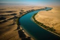 Aerial image of the Euphrates River