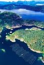 Aerial image of British Columbia, Canada Royalty Free Stock Photo