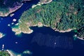 Aerial image of British Columbia, Canada Royalty Free Stock Photo