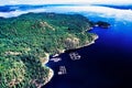 Aerial image of British Columbia, Canada Royalty Free Stock Photo