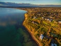 Aerial image of Frankston coastline Royalty Free Stock Photo