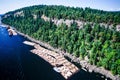 Aerial image of British Columbia, Canada Royalty Free Stock Photo