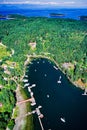 Aerial image of British Columbia, Canada Royalty Free Stock Photo