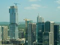 Jenga Tower Austin Texas under construction Royalty Free Stock Photo