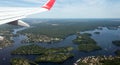 Aerial image of lake Tegeler See