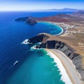 Aerial image of Lands the southernmost point of the Baja and El Arco de Cabo San Baja