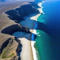 Aerial image of Lands the southernmost point of the Baja and El Arco de Cabo San Baja