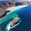 Aerial image of Lands the southernmost point of the Baja and El Arco de Cabo San Baja