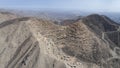 Aerial image of Lima Peru, shanty town in the hills.