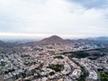 Aerial image made with drone over La Molina district.