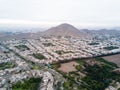 Aerial image made with drone over La Molina district.