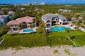 Luxury waterfront real estate mansions Boynton Beach FL Royalty Free Stock Photo