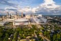 Aerial image Mercedes Benz Arena Downtown Atlanta Royalty Free Stock Photo