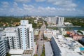 Aerial image Miami Beach 41st Street Arthur Godfrey Road Royalty Free Stock Photo