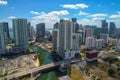 Aerial image of the Miami River Brickell Downtown