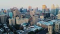 Aerial image of Montreal during a hazy summer day