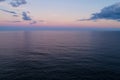 Aerial image moon over the ocean Royalty Free Stock Photo