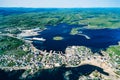 Aerial image of Newfoundland on Canada\'s east coast Royalty Free Stock Photo