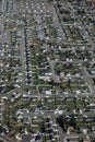 An aerial image of a new subdivision.