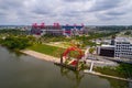 Aerial image of the Nissan Stadium Nashville Tennessee Royalty Free Stock Photo