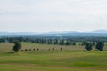 Aerial Image Over Looking Rural Area in Gettysburg, Pennsylvania