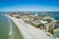 Aerial image of resorts on St Pete Beach FL Royalty Free Stock Photo