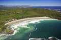 Aerial of Cox Bay, Vancouver Island, BC, Canada Royalty Free Stock Photo