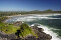 Aerial of Cox Bay, Vancouver Island, BC, Canada Royalty Free Stock Photo