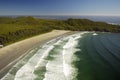 Aerial of Cox Bay, Vancouver Island, BC, Canada Royalty Free Stock Photo