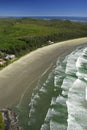 Aerial of Cox Bay, Vancouver Island, BC, Canada Royalty Free Stock Photo