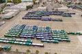 Aerial image Seattle bus termal central station Royalty Free Stock Photo