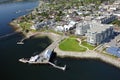 Aerial image of Sidney, Vancouver Island, BC, Canada