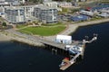 Aerial image of Sidney, Vancouver Island, BC, Canada