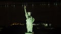 Aerial photo of the Statue of LIberty telephoto lens shot Royalty Free Stock Photo