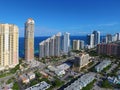 Aerial image Sunny Isles Beach FL Royalty Free Stock Photo