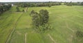 Aerial image Thai rice filed