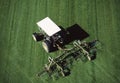 Aerial image of farm tractor in Washington State