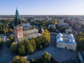 Aerial image of Turku Cathedral Royalty Free Stock Photo