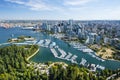 Aerial image of Vancouver, BC, Canada Royalty Free Stock Photo