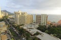 Aerial image Waikiki Beach Royalty Free Stock Photo