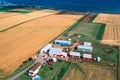 Aerial of Prince Edward Island (PEI) Canada Royalty Free Stock Photo