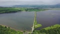 Aerial of Inch isalnd and parts of the Wildfowl Reserve Looped Walk