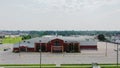 Aerial of the Joe Thorton Community Centre in St Thomas, Ontario, Canada