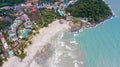 Aerial of Klong Prao Beach in Koh Chang National Park, Trat, Thaialnd Royalty Free Stock Photo