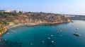 Aerial Konnos beach, Protaras, Cyprus Royalty Free Stock Photo